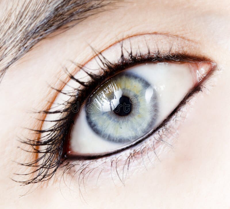 Girl eye royalty free stock photography