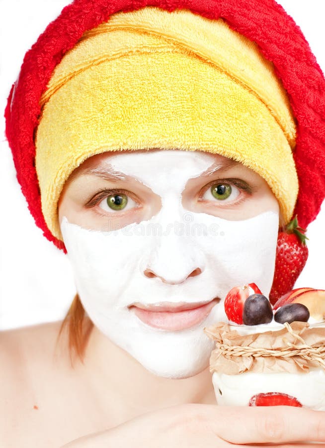 Girl with a face mask stock photo. Image of health, glass 13795506