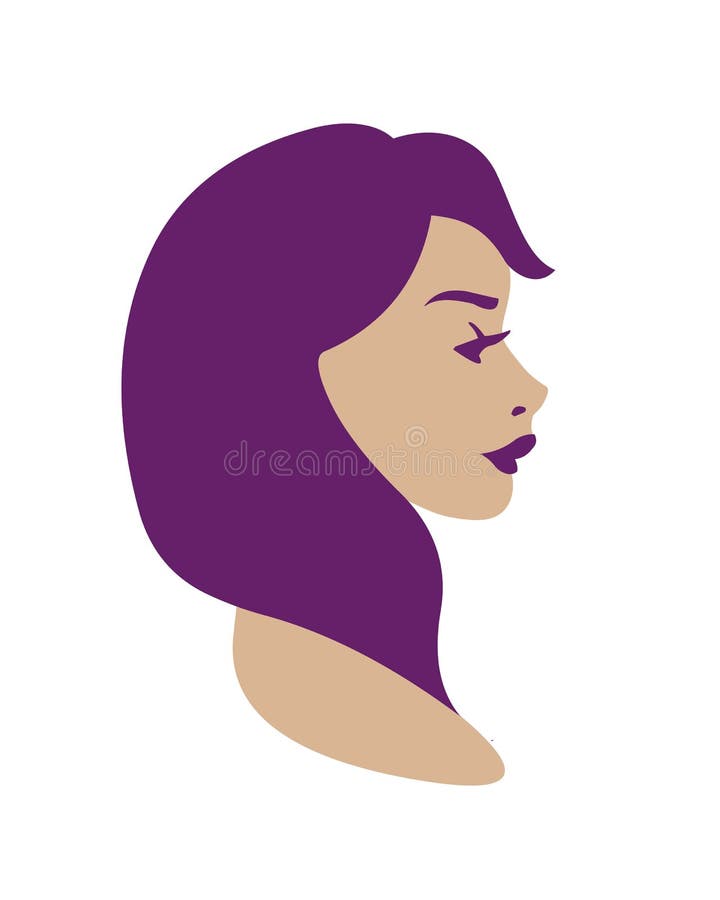 pics Woman Side View Face Clipart side face woman stock illustrations 7