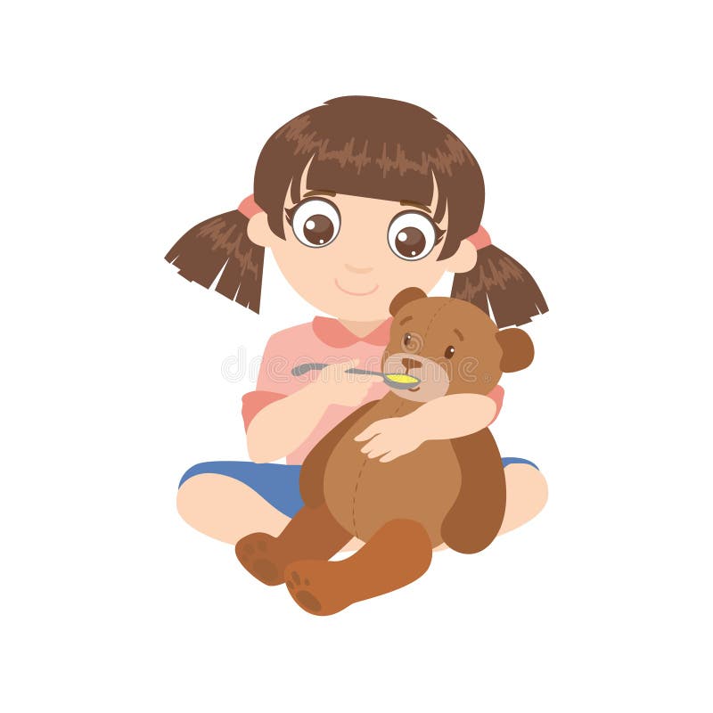 Cartoon Teddy Bear Girl Stock Illustrations – 10,882 Cartoon Teddy Bear ...