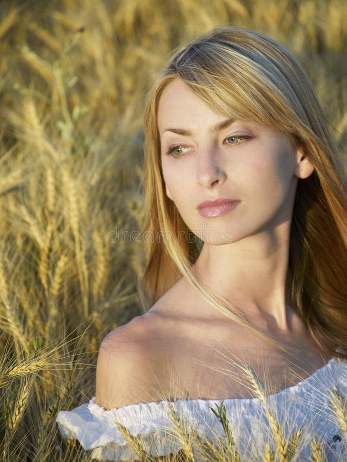 Girl at field