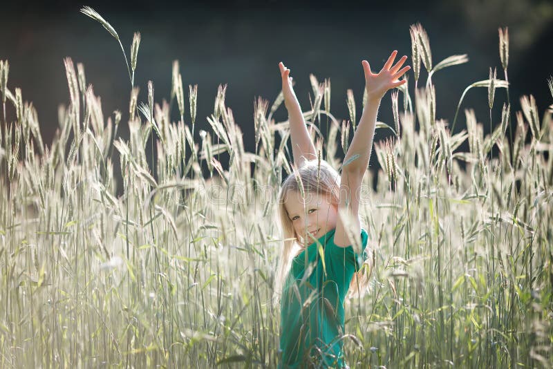 Girl on the field