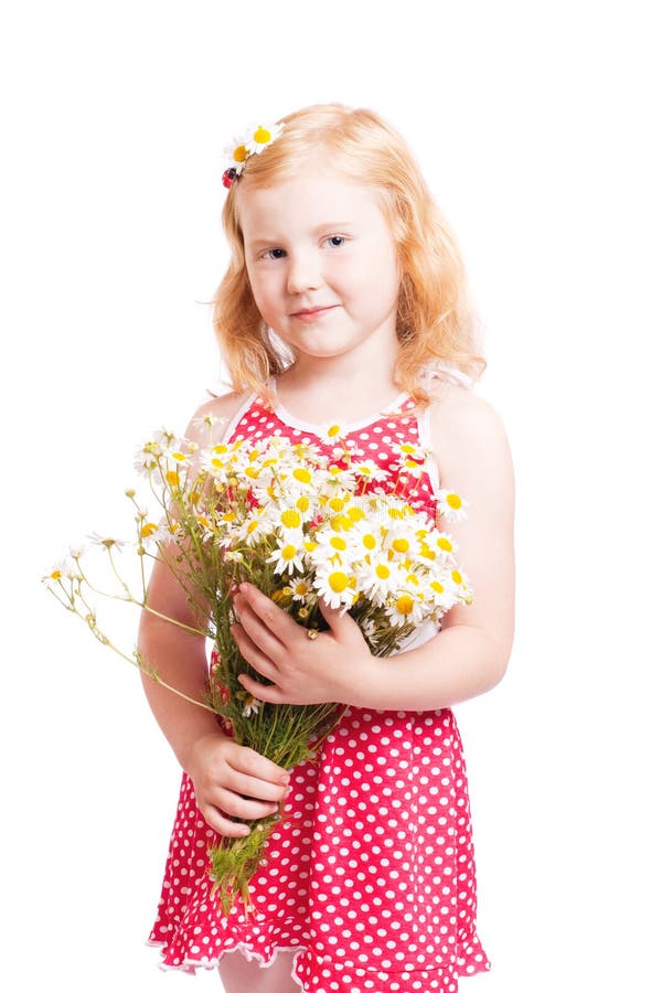 Girl with flowers stock image. Image of expressions, flowers 22264305