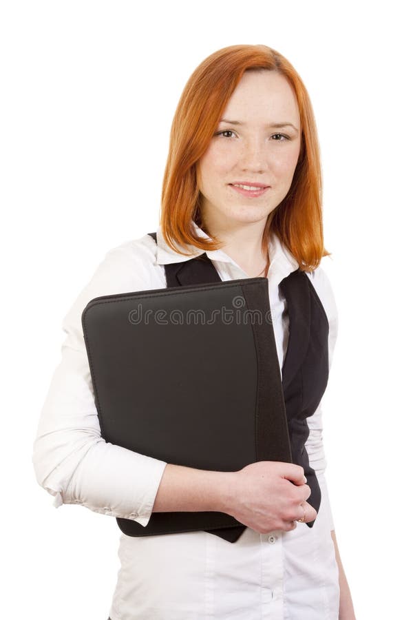 Girl with folder