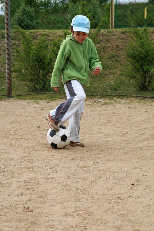 Girl and football