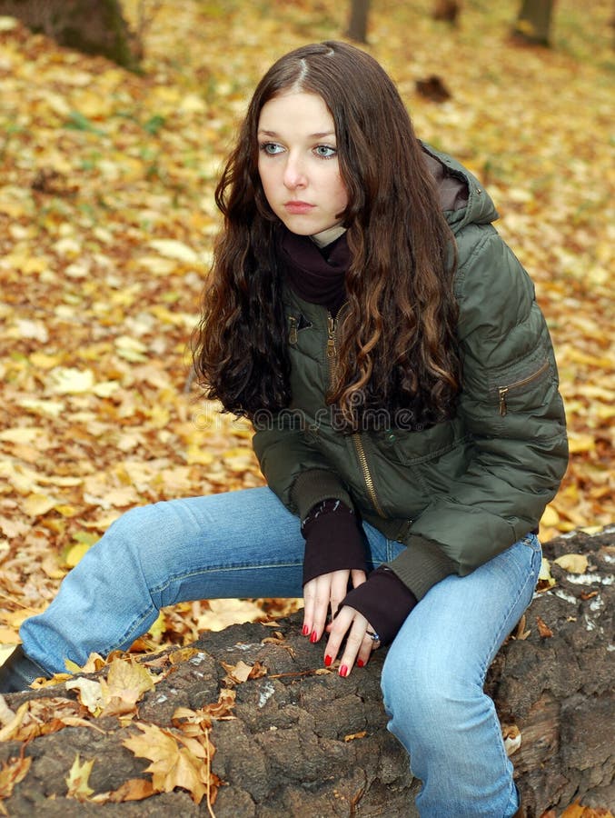 Girl in the forest