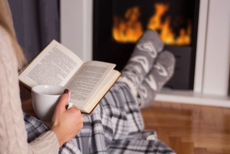 Winter Coziness: Fireside Reading Retreat