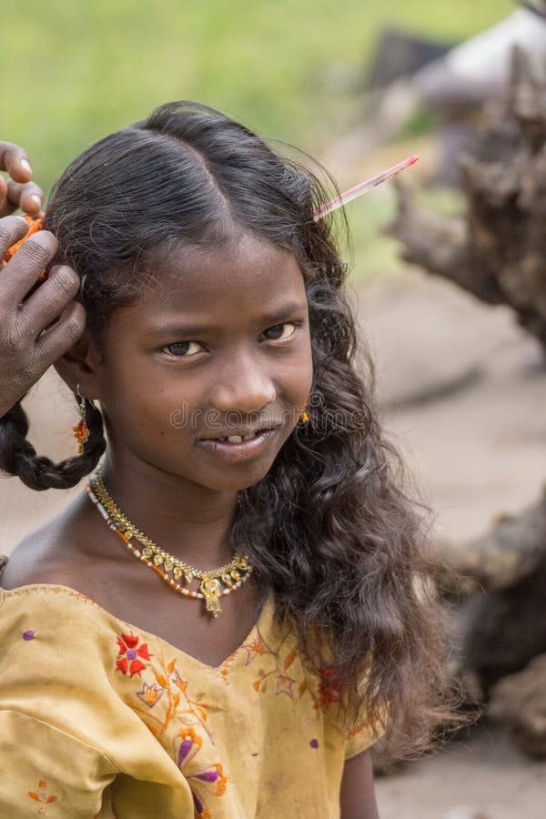 Girl Gets Hair Braided at Dubare Elephant Camp Coorg India Editorial  Stock Image  Image of kurubayu india 108600609