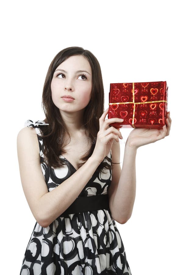 Girl with gift