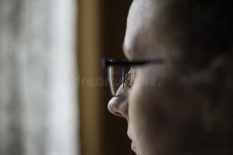 Girl with is experiencing post-traumatic depression and is looking to the future with hope, the concept of life in a new way royalty free stock image Girl with is experiencing post-traumatic depression and is looking to the future with hope, the concept of life in a new way royalty free stock image