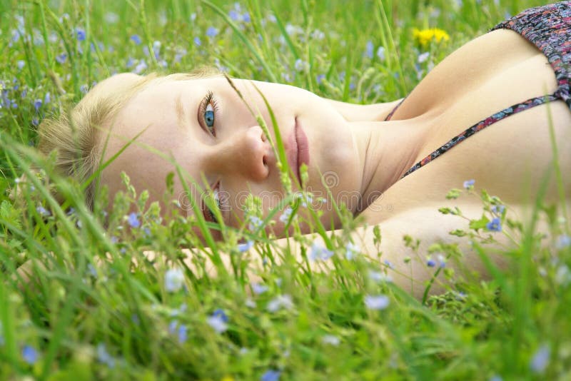 Girl in the grass