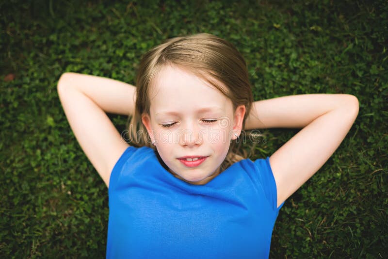 Girl on the grass