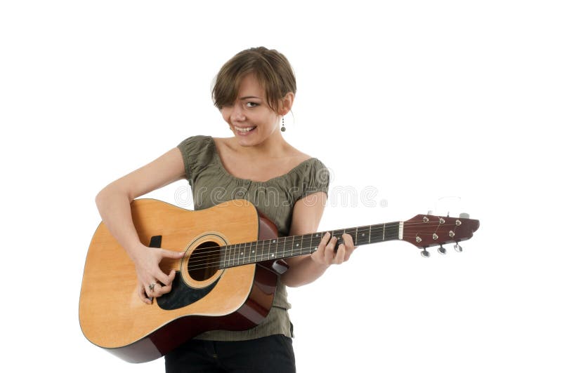 Girl with the guitar