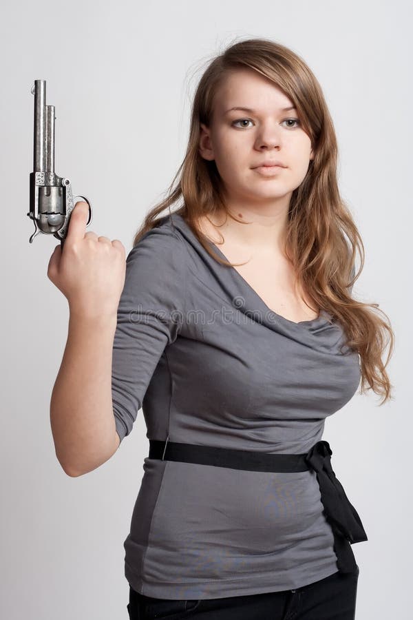 Girl with gun