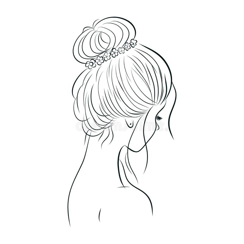 Hair Bun Stock Illustrations – 4,392 Hair Bun Stock Illustrations, Vectors  & Clipart - Dreamstime