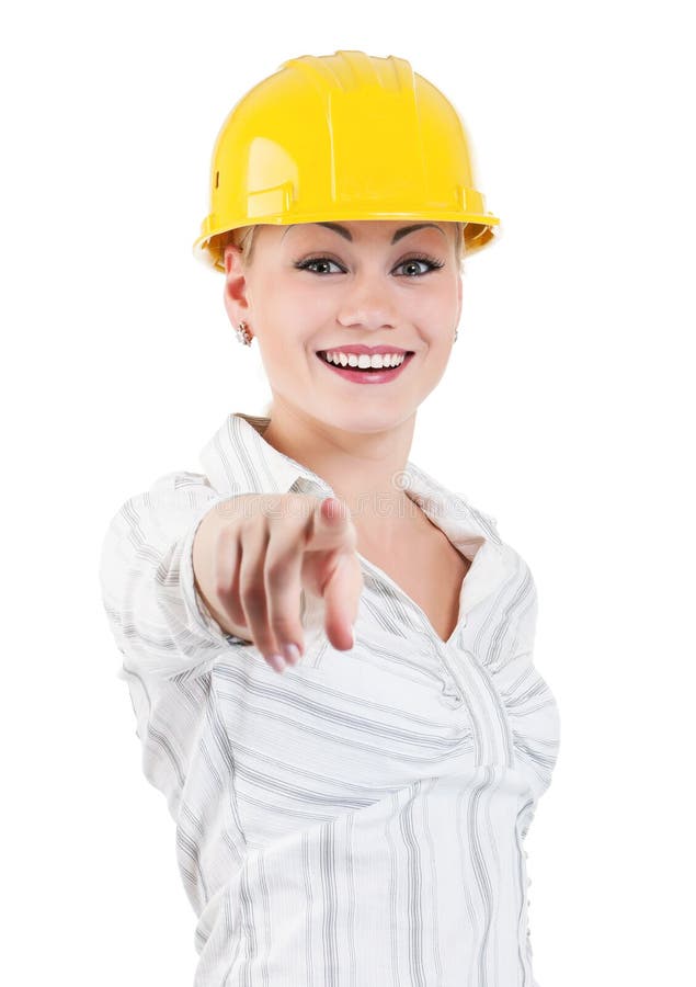 Girl with hard hat