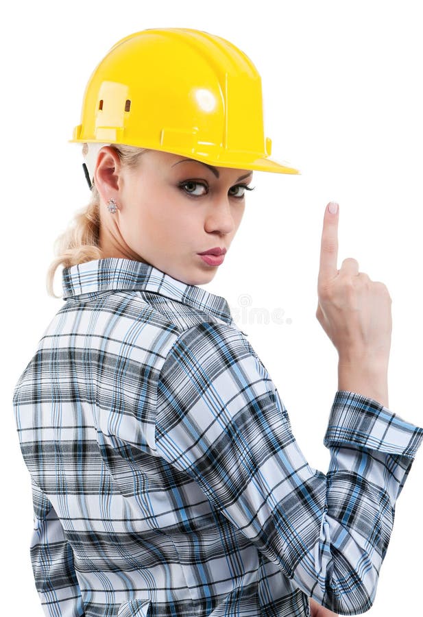 Girl with hard hat