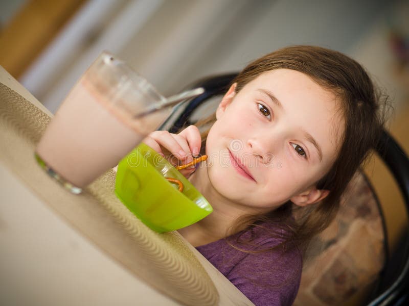 Girl having a snack stock photo. Image of girl, snack 30187808