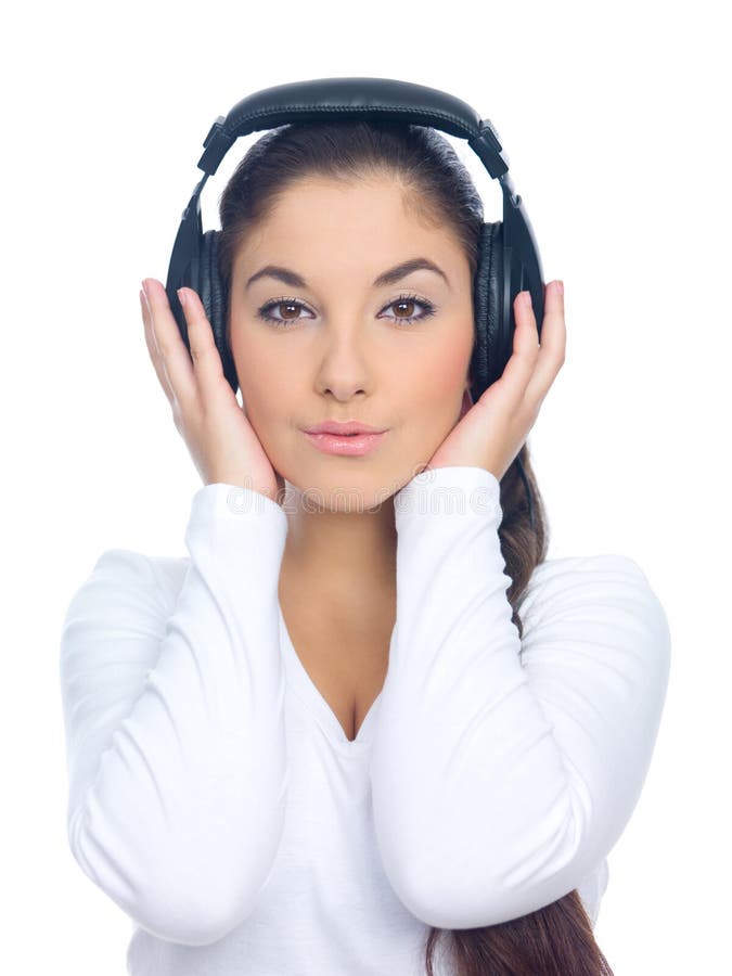 Girl with headphones