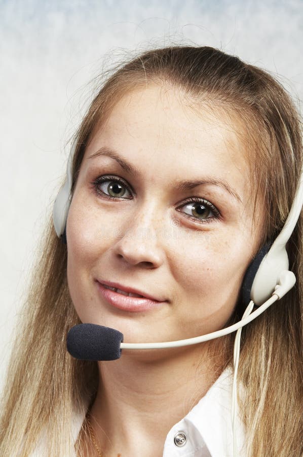 The girl with Headset