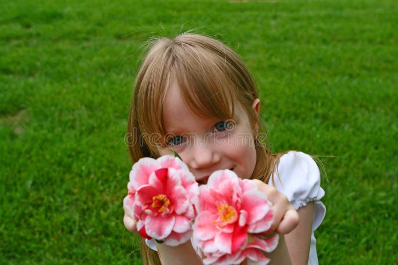 Girl and her Azalias