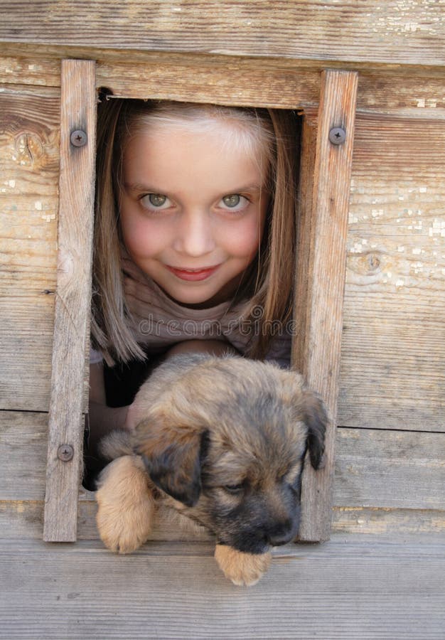 Girl and her pet