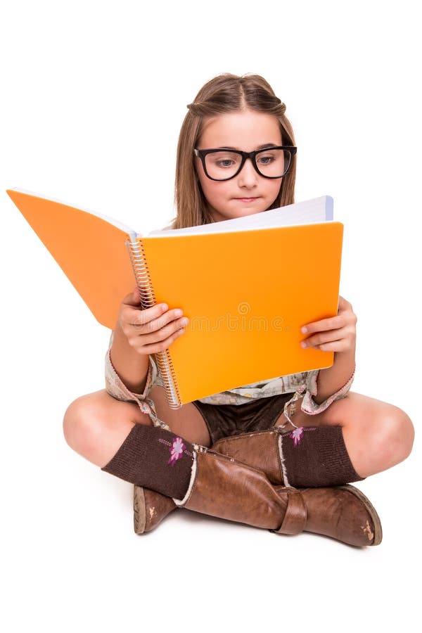 Girl holding a sketchbook