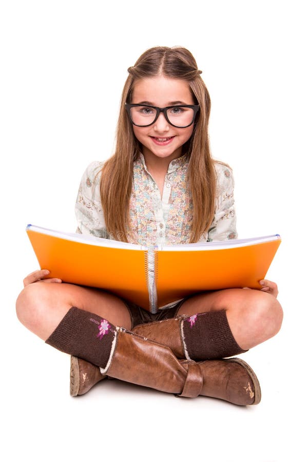 Girl holding a sketchbook