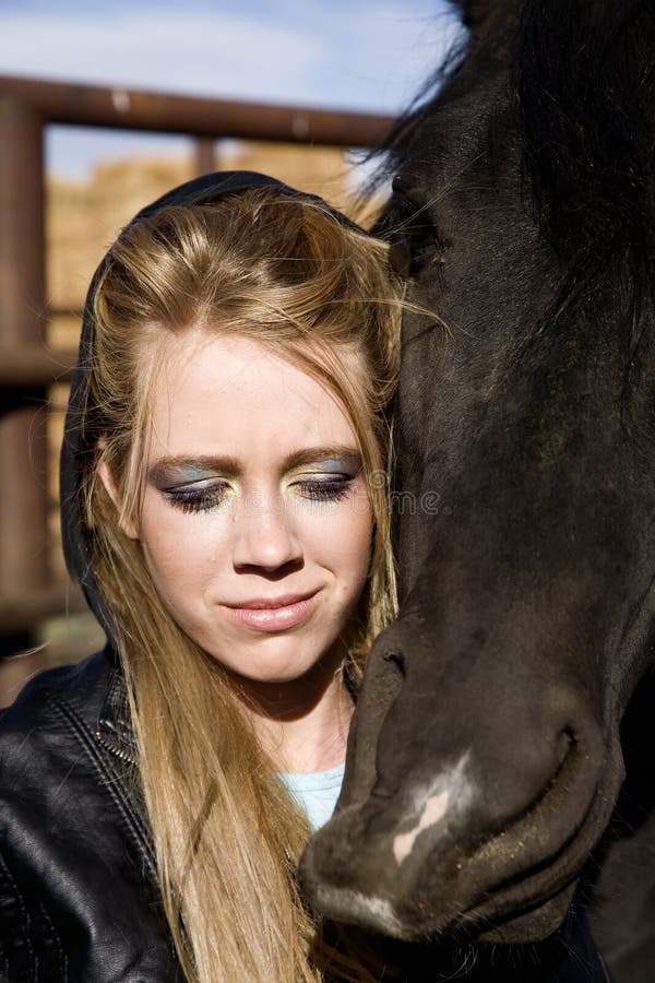 Cowgirl horse reins stock photo. Image of cowgirl, glamor 24576654