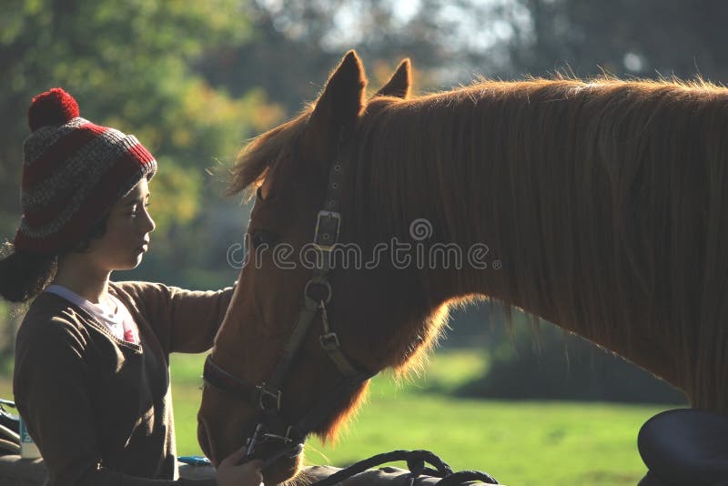 Girl and horse