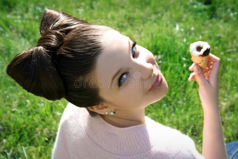 Girl with ice-cream