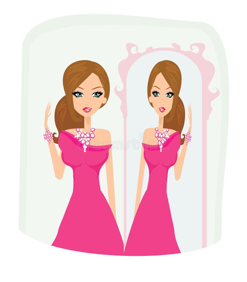 Girl and jewellerys stock vector. Illustration of luxury - 30536020