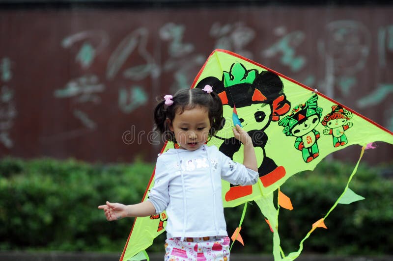 Girl with kite