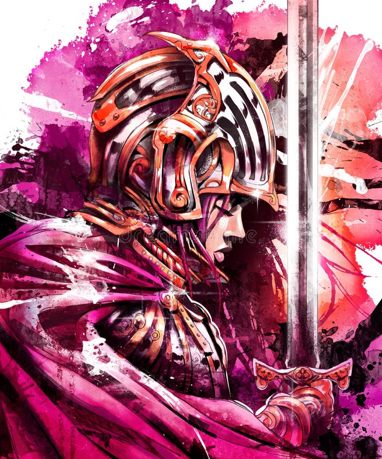 Watercolor Knight Stock Illustrations 430 Watercolor Knight Stock