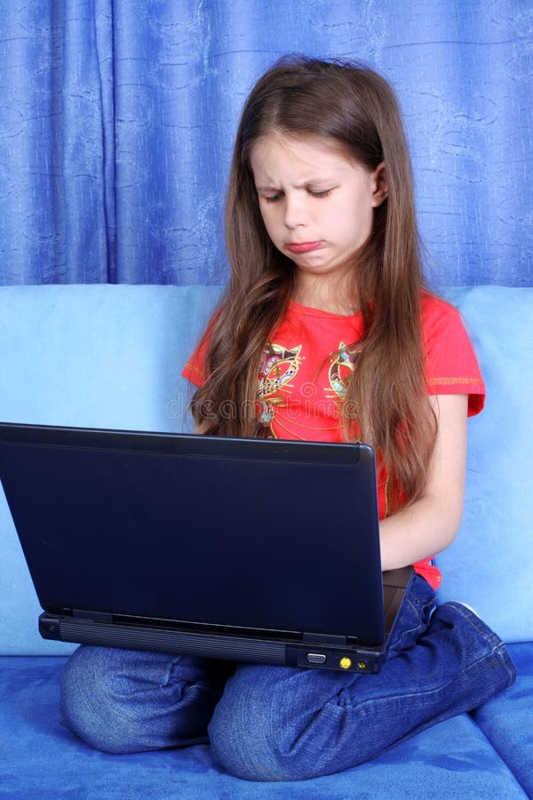 Girl with laptop