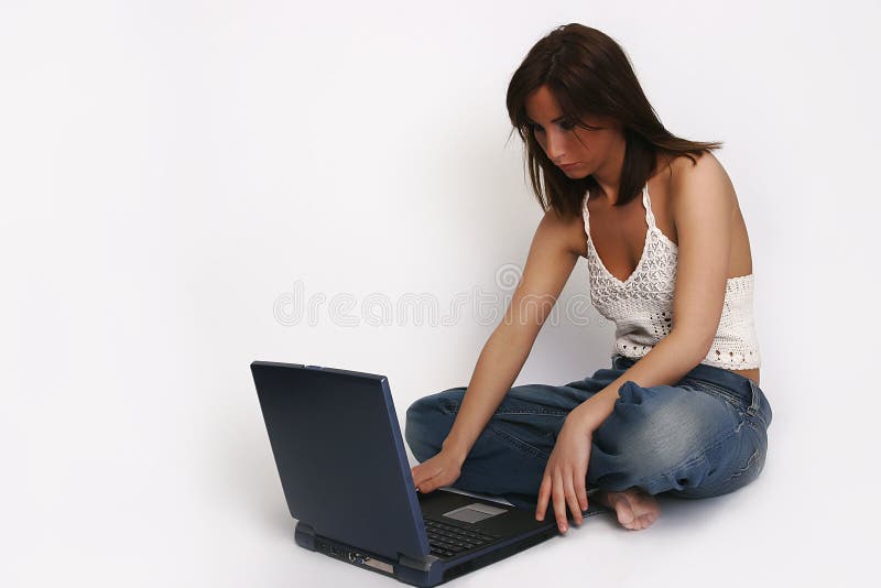 Girl with laptop