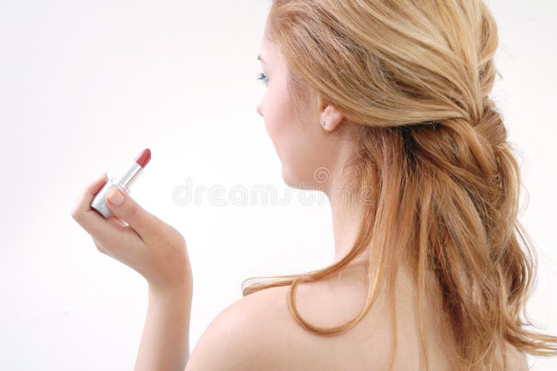 Girl with lip-stick