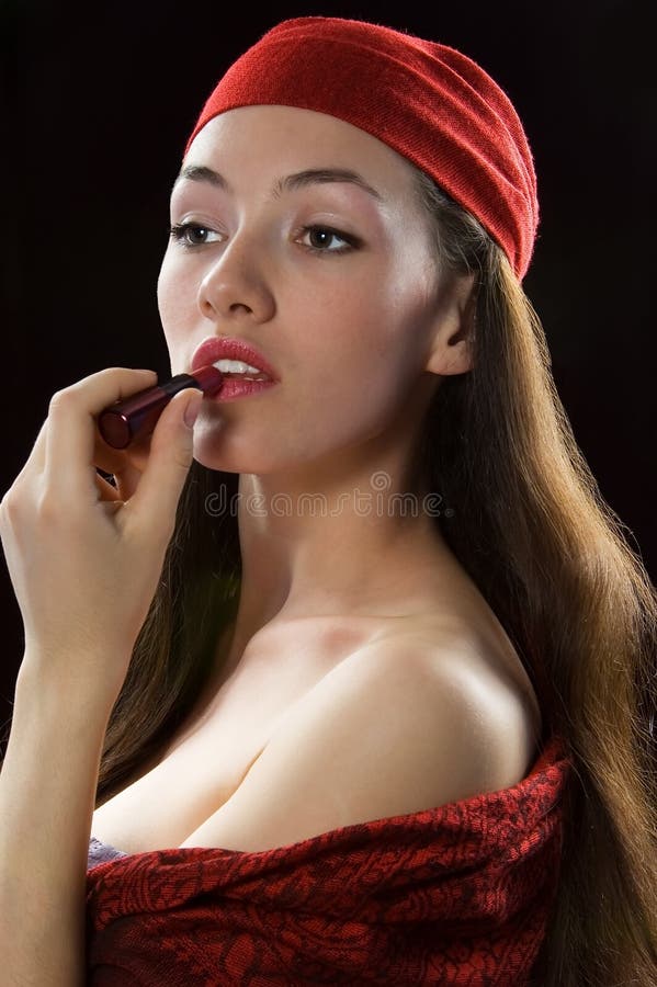 Girl with lipstick 2