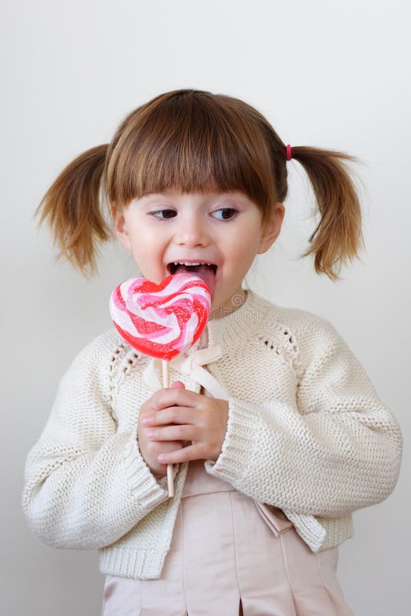 Girl and a lollipop