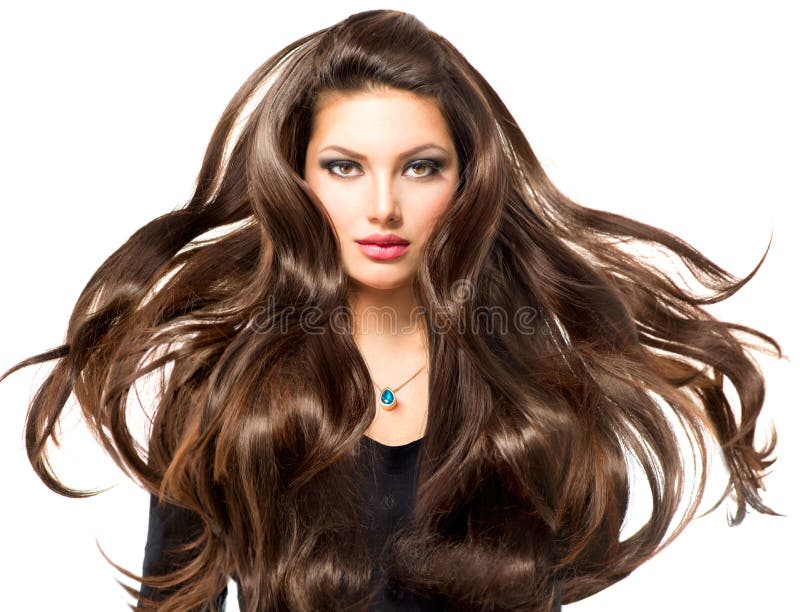 Face of a Beautiful Woman with Long Brown Curly Hair. Fashion Model with Wavy Hairstyle. Attractive Young Girl with Curly Hair Stock Image - Image of closeup, blue: 196126449 Face of a Beautiful Woman with Long Brown Curly Hair. Fashion Model with Wavy Hairstyle. Attractive Young Girl with Curly Hair Stock Image - Image of closeup, blue: 196126449