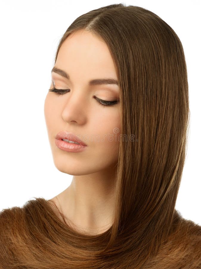 Girl with Long Hair Around Neck Stock Photo - Image of neck, pose: 37776038