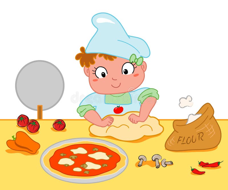 Making Pizza Cartoon