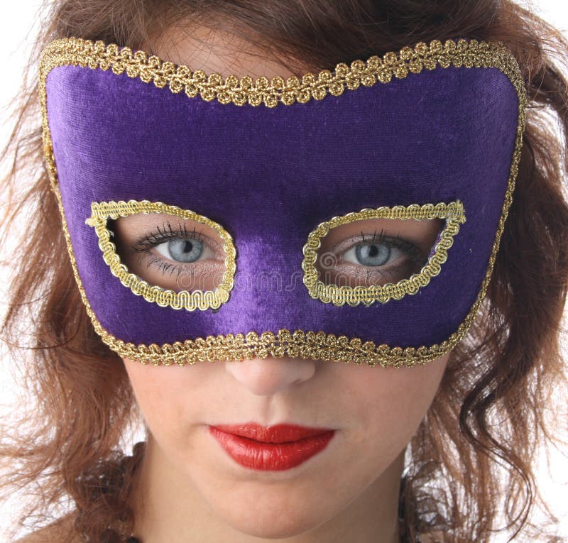 Girl in a mask stock photo. Image of carnival, medieval 2164822