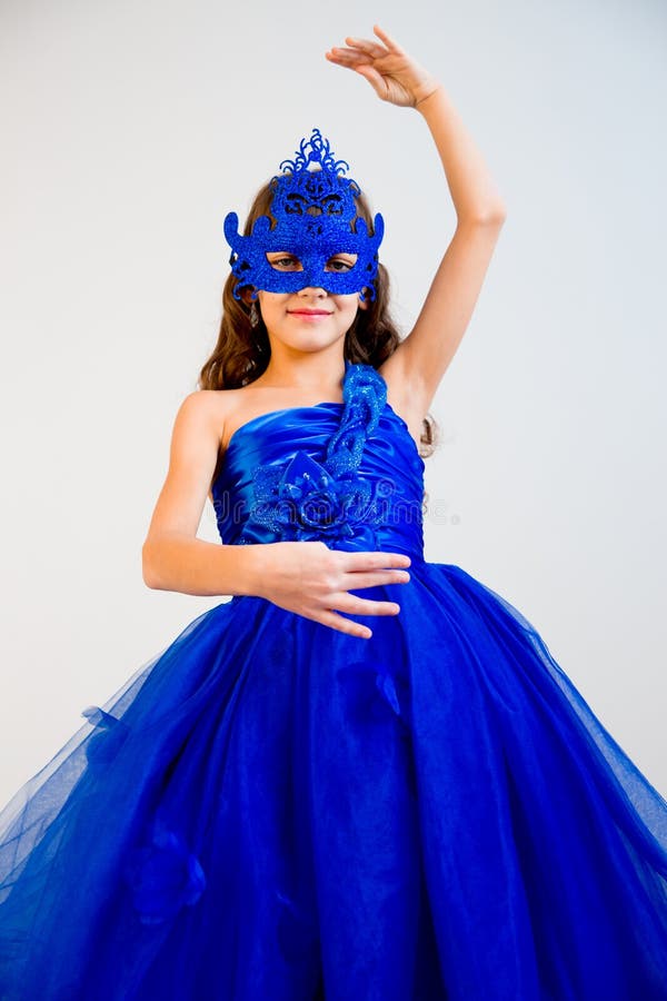 Girl masquerade party stock image ...