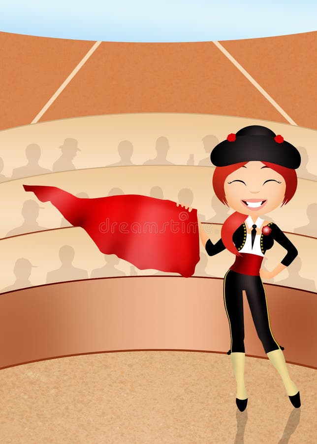 Girl matador stock illustration. Illustration of cartoon - 42246963 Girl matador stock illustration. Illustration of cartoon - 42246963