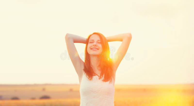 Girl at meadow