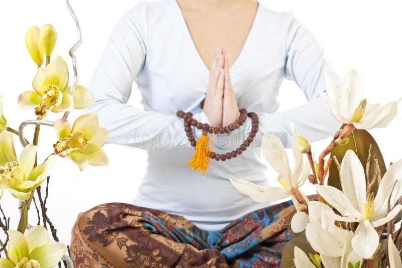 Girl meditating