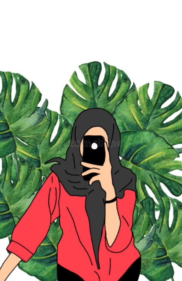 A Girl In The Mirror Selfie Style In The Mirror Stock Illustration Illustration Of Style Mirror