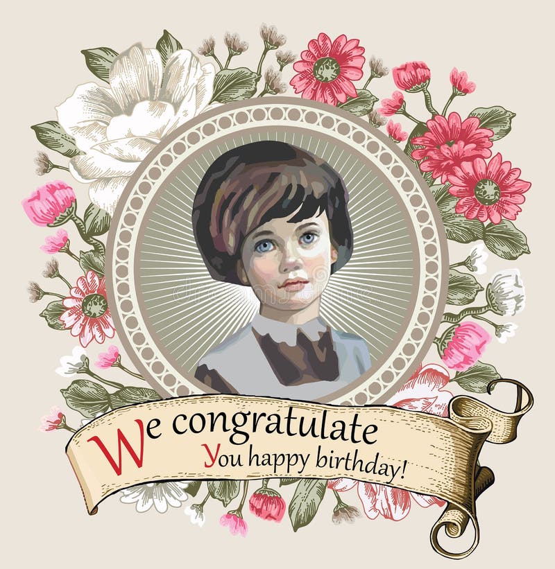 Girl, miss. Portrait. Woman. Invitation frame flowers. Vintage Card Flowers. Peonies chamomile vector Illustration stock illustration Girl, miss. Portrait. Woman. Invitation frame flowers. Vintage Card Flowers. Peonies chamomile vector Illustration stock illustration