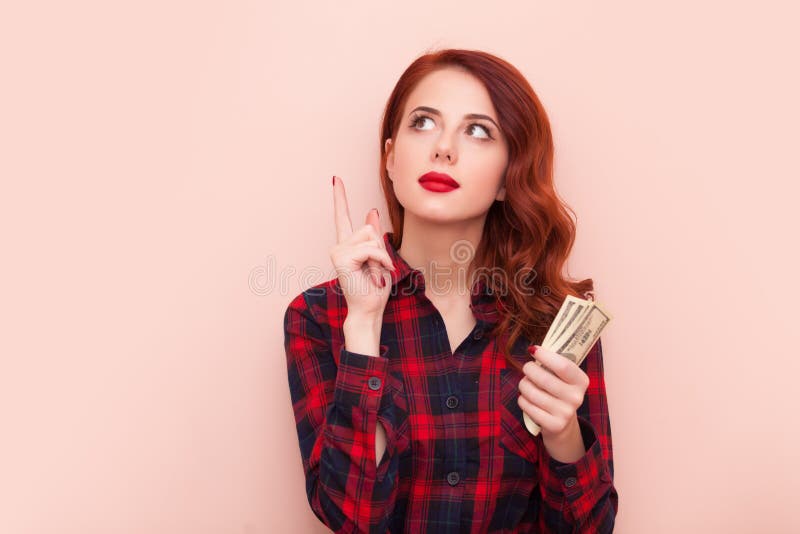 Girl with money